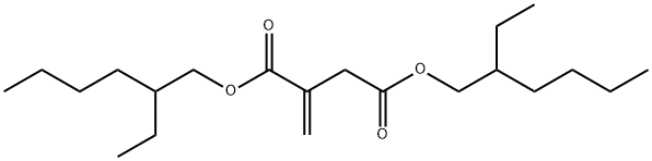 双(2-乙基已基)衣康酸酯 结构式
