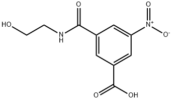 3-[[(羟乙基)氨基]羰基]-5-硝基苯甲酸 结构式