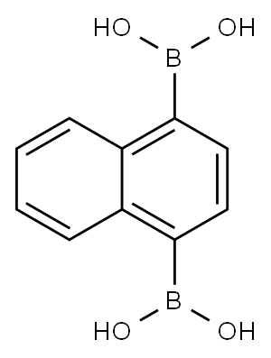 1,4-萘二硼酸 结构式