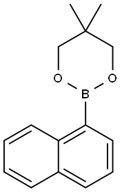 1-萘硼酸新戊二醇酯 结构式