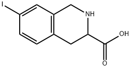 7-IODO-1,2,3,4-TETRAHYDROISOQUINOLINE-3-CARBOXYLIC ACID 结构式