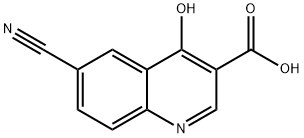 6-CYANO-4-HYDROXY-QUINOLINE-3-CARBOXYLIC ACID 结构式