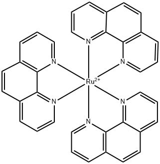tris-(1,10-phenanthroline)ruthenium 结构式