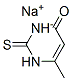 2,3-dihydro-6-methyl-2-thioxopyrimidin-4(1H)-one, monosodium salt  结构式