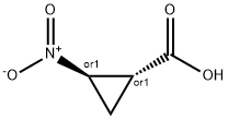 Cyclopropanecarboxylic acid, 2-nitro-, (1R,2R)-rel- (9CI) 结构式