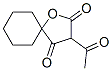 3-Acetyl-1-oxaspiro[4.5]decane-2,4-dione 结构式