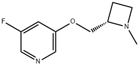 Pyridine, 3-fluoro-5-[[(2S)-1-methyl-2-azetidinyl]methoxy]- (9CI) 结构式