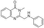 3-METHYL-2-[(PHENYLAMINO)METHYL]-4(3H)-QUINAZOLINONE 结构式