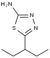 [5-(1-乙基丙基)-1,3,4-噻二唑-2-基]胺 结构式