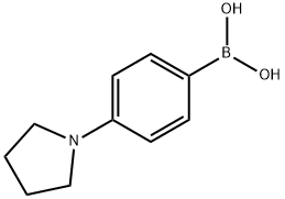 4-吡咯烷苯基硼酸盐酸盐 结构式