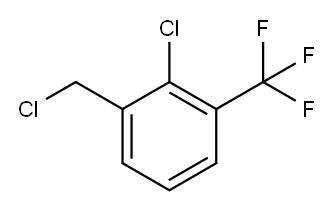 2-氯-5-三氟甲基氯苄 结构式