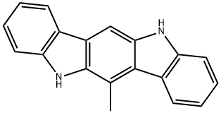 5-甲基-6,12-二氢-6,12-二氮杂茚[1,2-B]芴 结构式