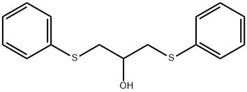 {[2-Hydroxy-3-(phenylsulfanyl)-propyl]sulfanyl}benzene 结构式