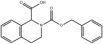N-苄氧羰基-3,4-二氢-1H-异喹啉甲酸 结构式