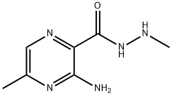 Pyrazinecarboxylic acid, 3-amino-5-methyl-, 2-methylhydrazide (8CI) 结构式