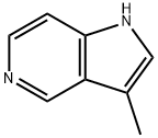 3-甲基-5-氮杂吲哚 结构式