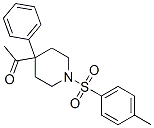 4-acetyl-4-phenyl-1-(p-tolylsulphonyl)piperidine  结构式