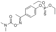 Phosphorothioic acid, O,O-diethyl O-(4-(1-((((dimethylamino)carbonyl)o xy)imino)ethyl)phenyl) ester 结构式