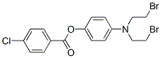 [4-(bis(2-bromoethyl)amino)phenyl] 4-chlorobenzoate 结构式