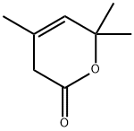 3,6-二氢-4,6,6-三甲基-2H-吡喃-2-酮 结构式