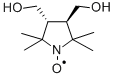trans-3,4-Bis(hydroxymethyl)-2,2,5,5-tetramethylpyrrolidin-1-yloxyl 结构式