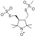 Trans-3,4-Bis(methylmethanethiosulfonylmethyl)-2,2,5,5-tetramethylpyrrolidin-1-yloxyl Radical 结构式