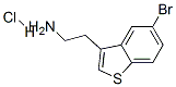 5-溴-苯并[B]噻吩-3-乙胺盐酸盐 结构式