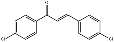 (E)-1,3-双(4-氯苯基)丙-2-烯-1-酮 结构式