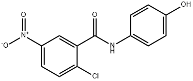 2-CHLORO-N-(4-HYDROXYPHENYL)-5-NITROBENZAMIDE 结构式