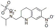 (isopropyl)[(1,2,3,4-tetrahydro-6-methyl-7-nitro-2-quinolyl)methyl]ammonium methanesulphonate 结构式