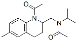 N-[(1-acetyl-1,2,3,4-tetrahydro-6-methyl-2-quinolyl)methyl]-N-isopropylacetamide 结构式