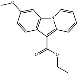 3-甲氧基吡啶并[1,2-A]吲哚-10-甲酸乙酯 结构式