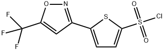 5,5-三氟甲基异唑-3-噻吩-2-磺酰氯 结构式