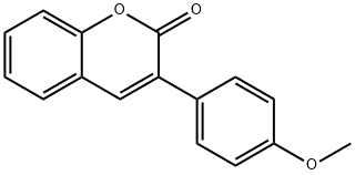3-(4-METHOXYPHENYL)-2H-CHROMEN-2-ONE 结构式