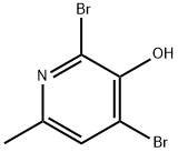 2,4-二溴-6-甲基吡啶-3-醇 结构式