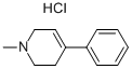 1-甲基-4-苯基-1,2,3,6-四氢吡啶盐酸盐 结构式