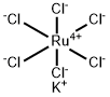 六氯钌(IV)酸钾 结构式