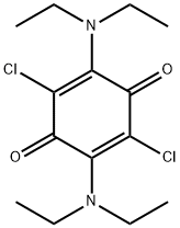 2,5-BIS(N-DIETHYLAMINO)-3,6-DICHLORO-P-BENZOQUINONE 结构式