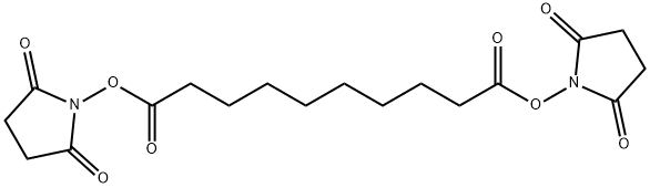 二(N-琥珀酰亚胺)癸二酸酯 结构式