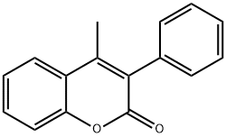 4-甲基-3-苯基香豆素 结构式