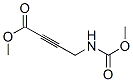 2-Butynoic  acid,  4-[(methoxycarbonyl)amino]-,  methyl  ester 结构式