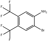 2-BROMO-4,5-DI(TRIFLUOROMETHYL)ANILINE 结构式