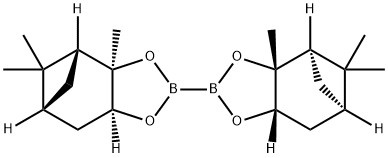 双(1S,2S,3R,5S)(+)-蒎烷二醇二硼酯 结构式