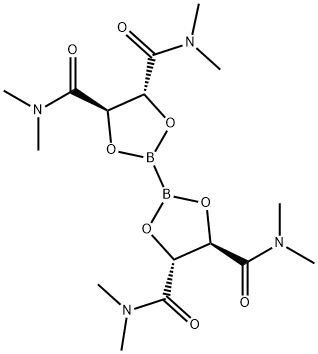 双(N,N,N′,N′-四甲基-D-酒石酰胺二醇酸根)二硼 结构式