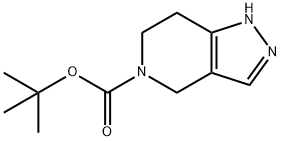 5-BOC-1,4,6,7-四氢吡唑[4,3-C]吡啶 结构式
