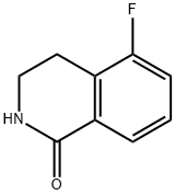 5-氟-3,4-二氢-2H-异喹啉-1-酮 结构式