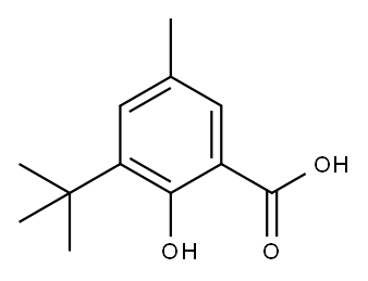 3-Tert-butyl-5-methylsalicylicacid 结构式