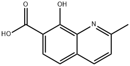 8-羟基-2-甲基喹啉-7-羧酸 结构式