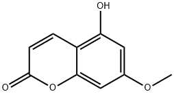 5-羟基-7-甲氧基香豆素 结构式