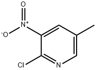 2-氯-5-甲基-3-硝基吡啶 结构式
